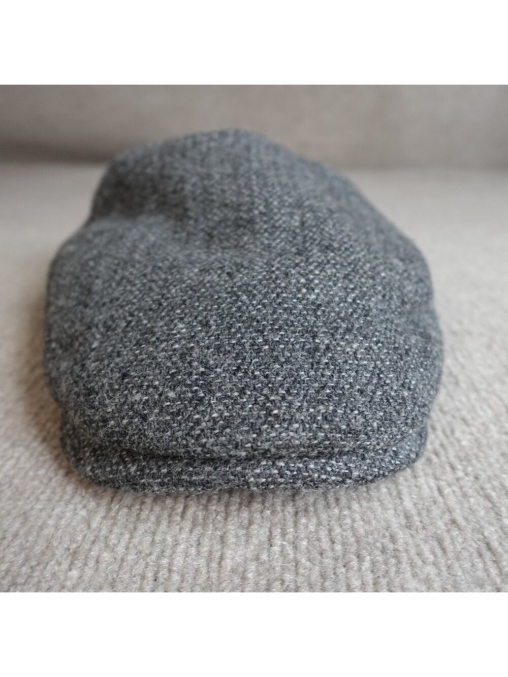 Doogan Hat XL Gray Newsboy Cap Wool Tweed